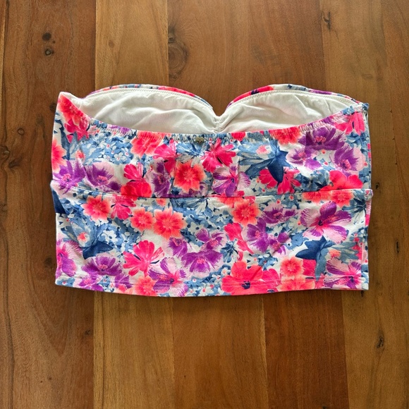 PINK Victoria's Secret Flower Longline Bandeau Bra - Picture 3 of 8